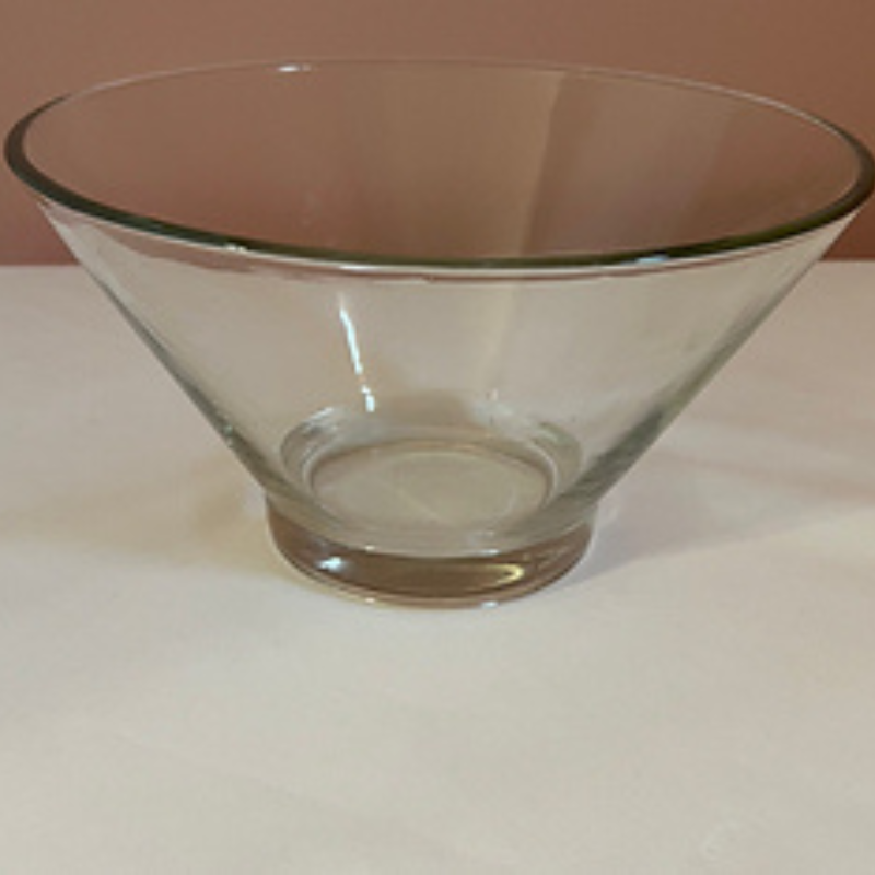 Clear Glass Punch Bowl