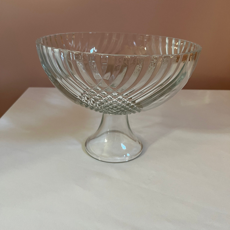 Enchanted Crystal Foot Pedestal Compote Bowl 105 Tall 825 Wide 